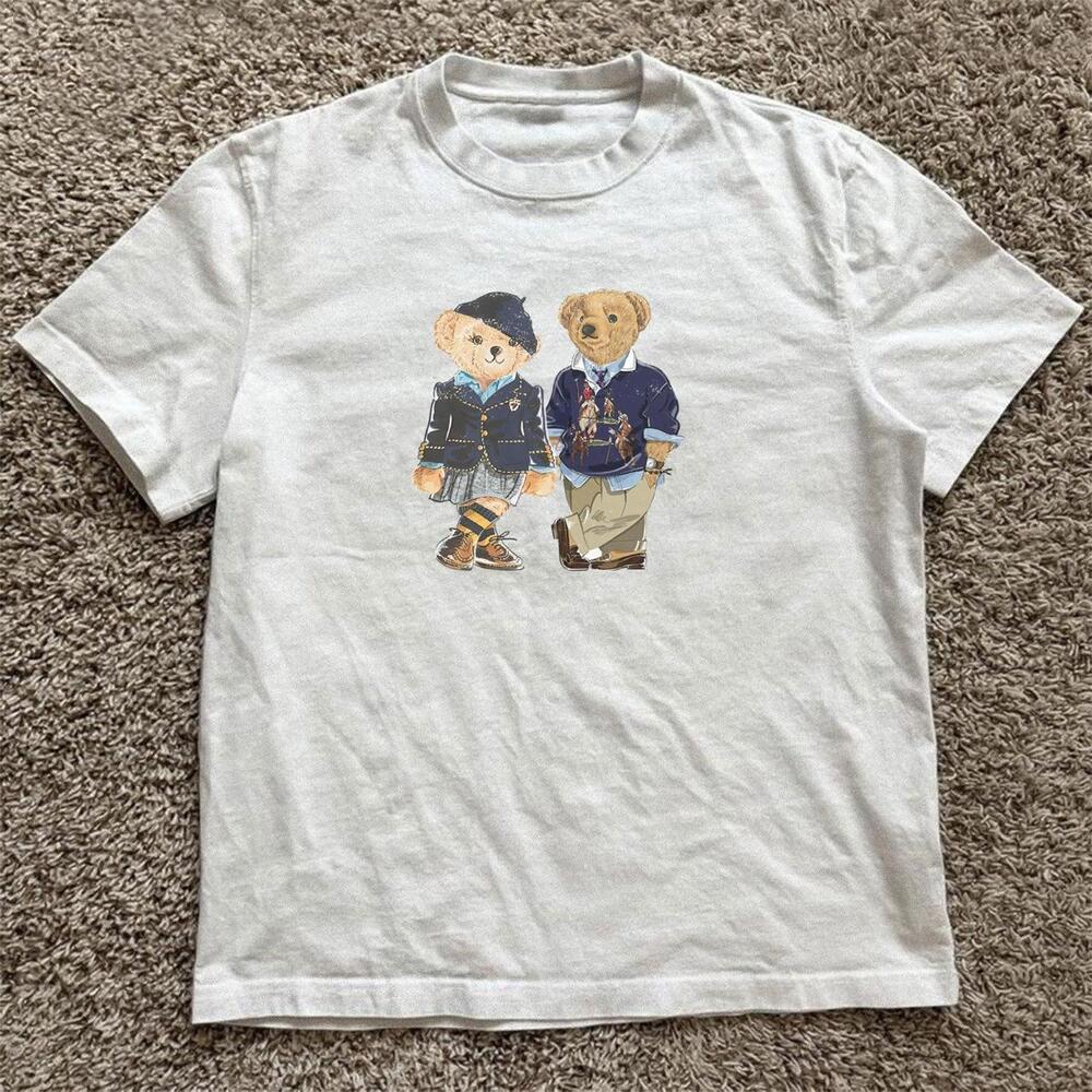 White Couple Rl Polo Bear T-Shirt